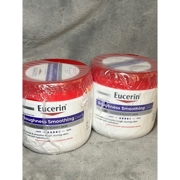Eucerin Other - 2 Pack Eucerin Roughness Smoothing Cream 16oz Urea Ceramide Dry Bumpy Skin New